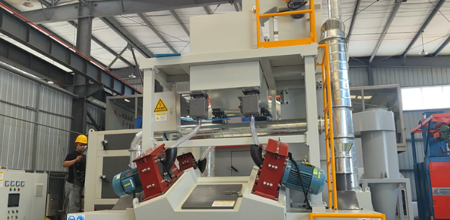 镇江板材除锈强化，通过式抛丸机应用案例