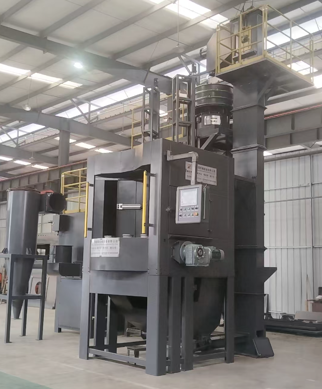 镇江转盘式喷砂机 提升圆形工件处理效率